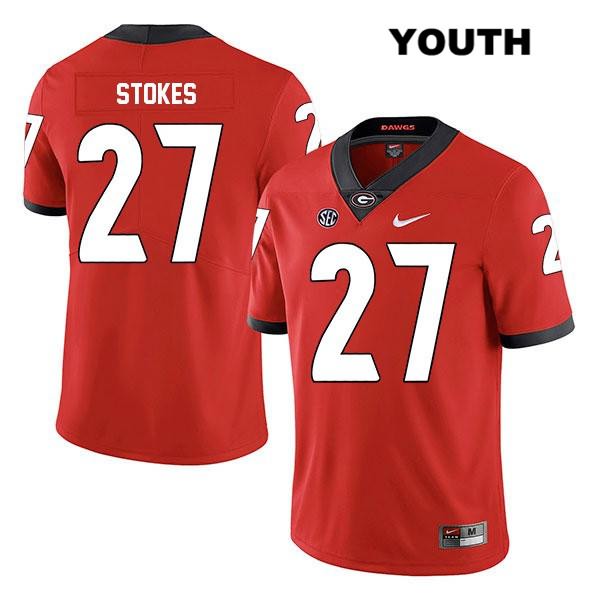Georgia Bulldogs Youth Eric Stokes #27 NCAA Legend Authentic Red Nike Stitched College Football Jersey YCK4256NL